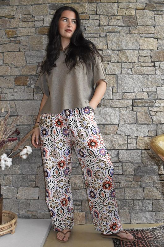 Riad Nights Relaxed Barrel Pant Black
